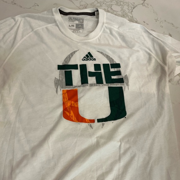 Miami Hurricanes adidas shirt - Picture 1 of 2